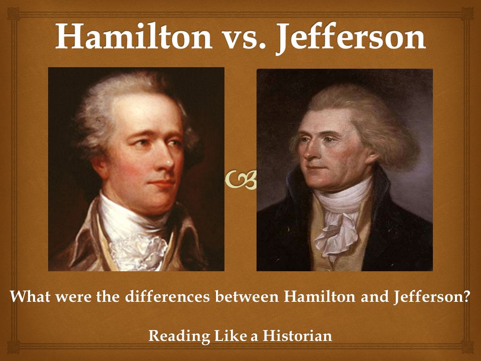 The Battle over the Bank: Hamilton v. Jefferson